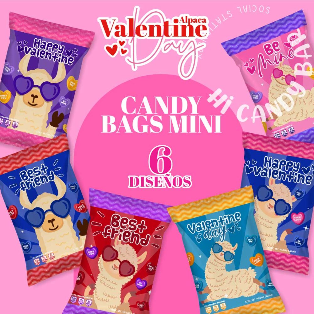 Pack Candy Bags Valentine Day