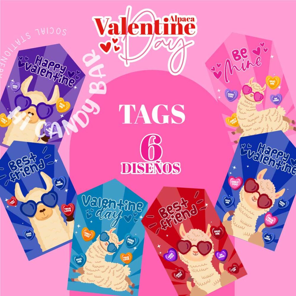 Pack Tags Valentine Day