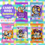 Pack Candy Bags Spooky Bluey