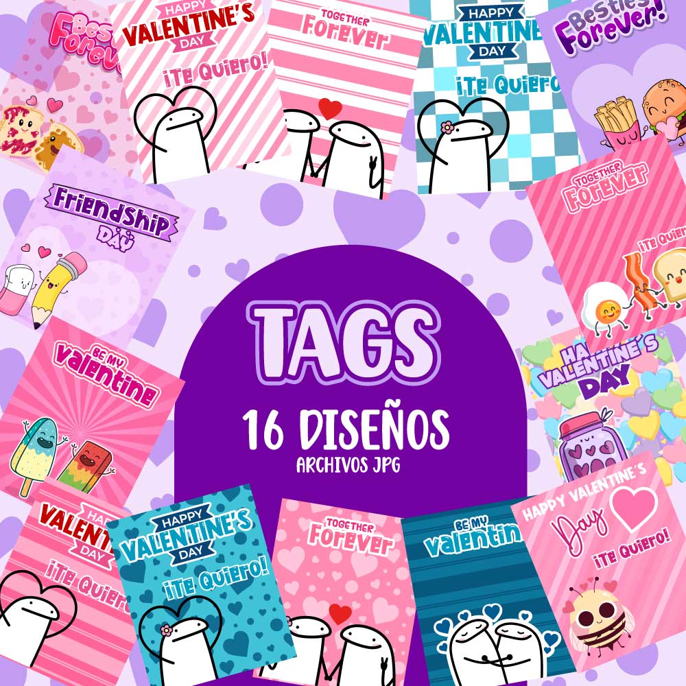 PACK CHOCO TAGS FLORK